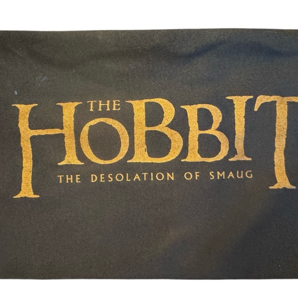 The Hobbit Black and Gold Fabric Pouch - Picture 2 of 6